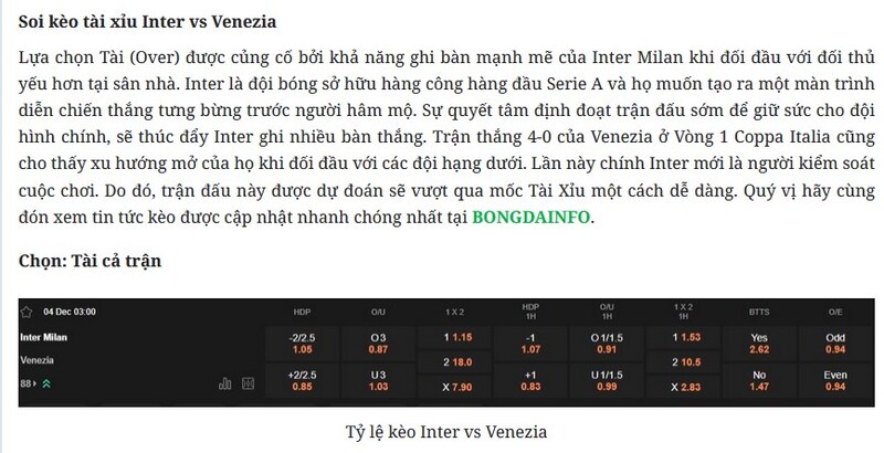 Bongdainfo – Lựa chọn hàng đầu cho anh em soi kèo hôm nay với nguồn dữ liệu và tỷ số trực tuyến chuẩn xác